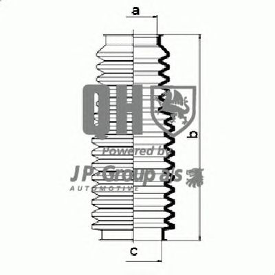 JP GROUP 1444701119 -  Комплект пыльника, рулевое управление